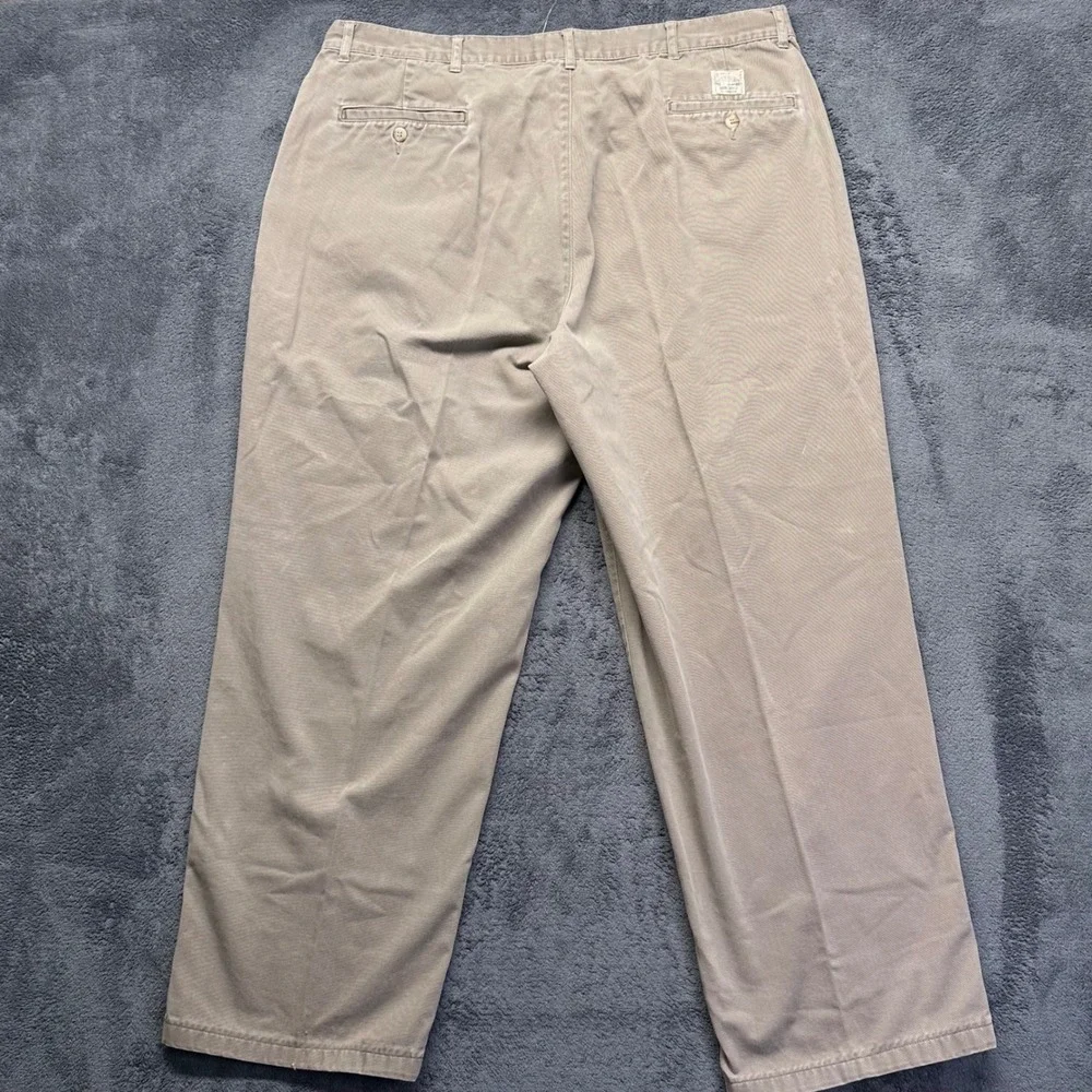 Vintage Polo Ralph Lauren Double Pleated Pant Mens 40x32 Baggy Chino Trousers